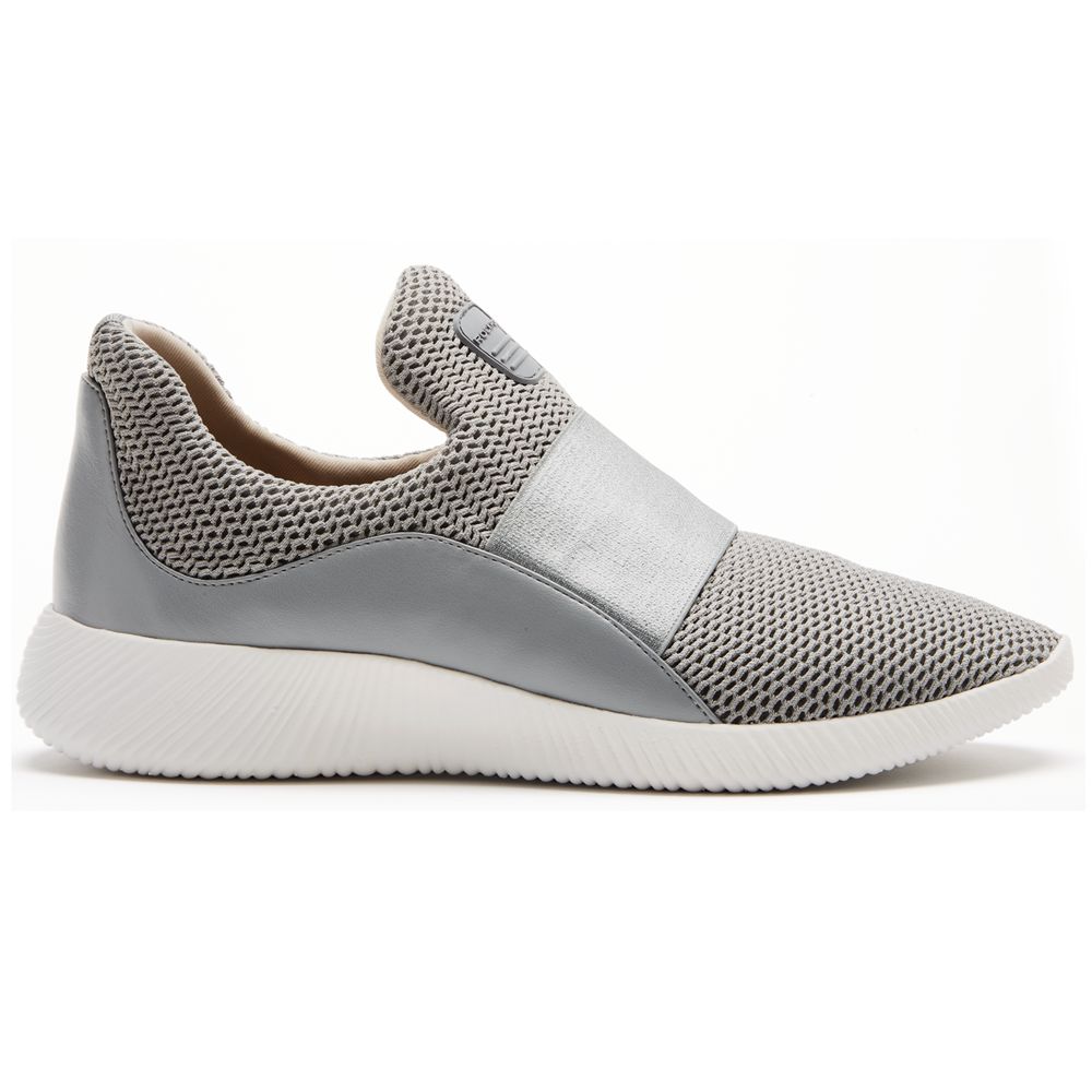 Rockport Women's City Lites Robyne Slip-On Sneakers - Grey - USA (7390DLPJM)